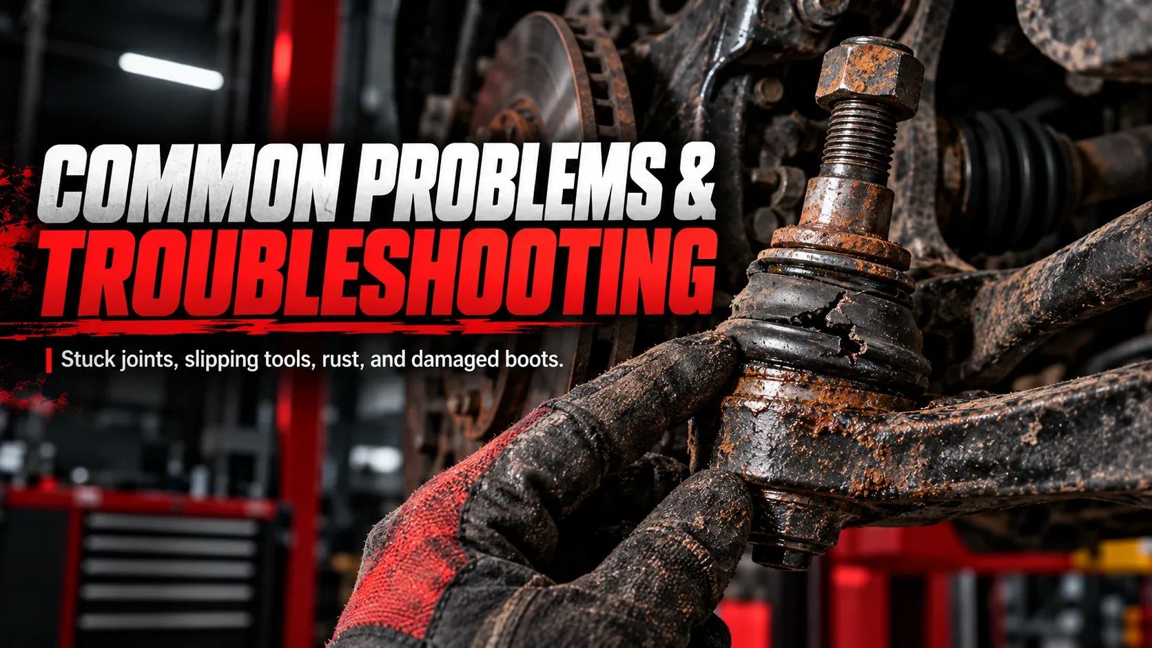 Stuck ball joint and separator troubleshooting