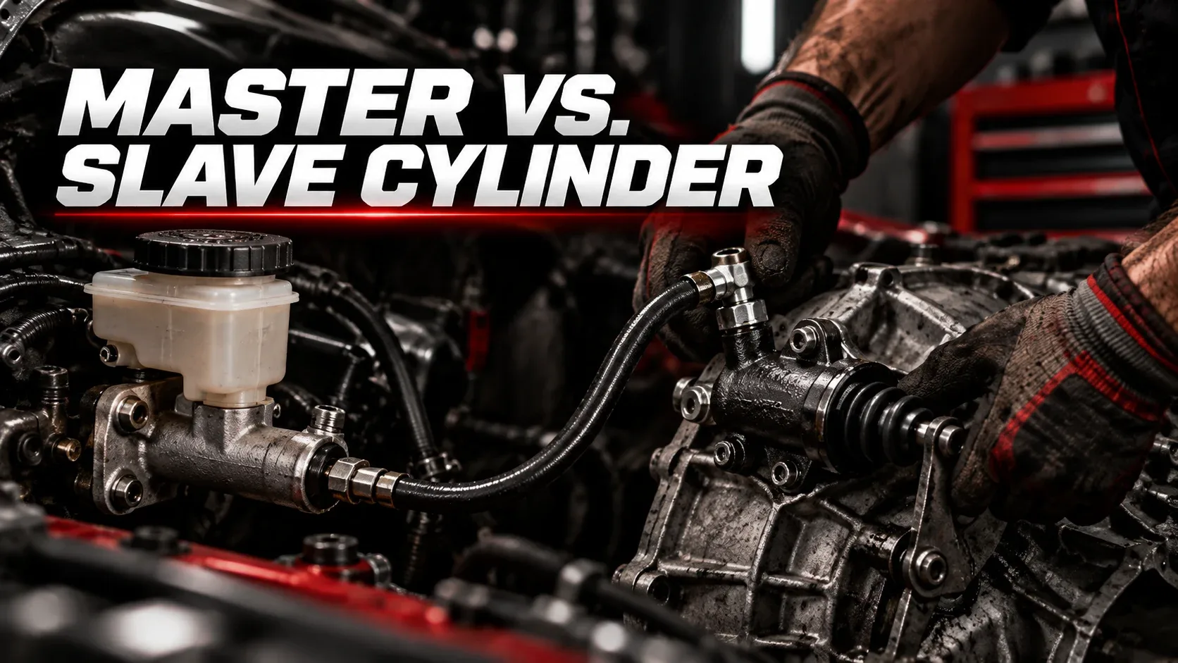 Clutch master cylinder versus slave cylinder hydraulic system comparison