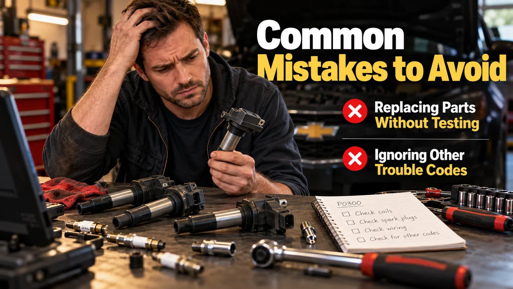 Chevy P0300 mistakes replacing parts without testing