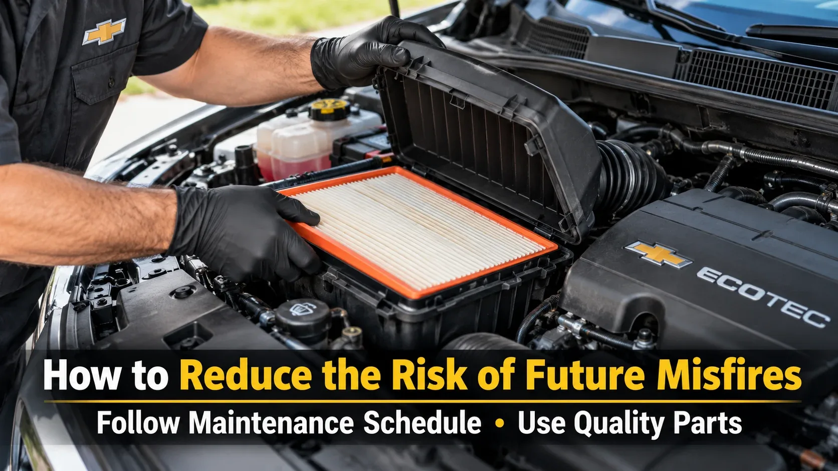 Chevrolet engine maintenance to reduce future misfires