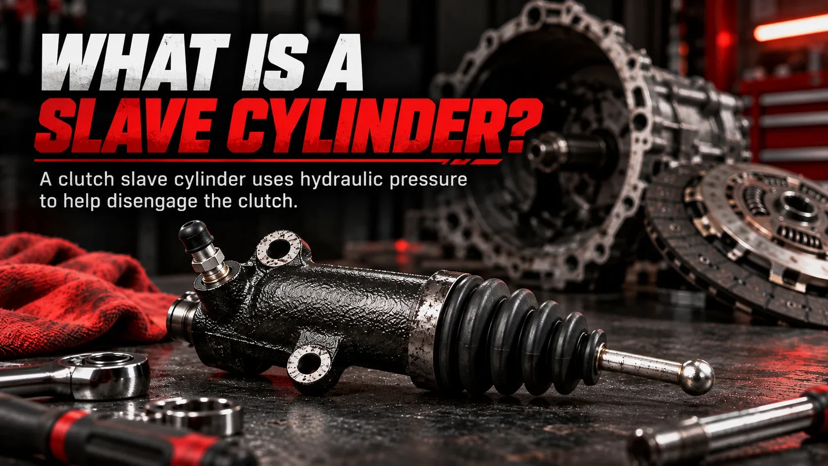 Clutch slave cylinder component and definition