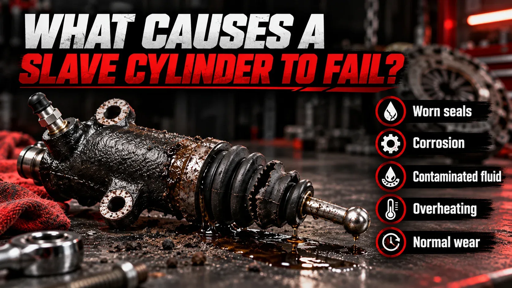 Causes of clutch slave cylinder failure